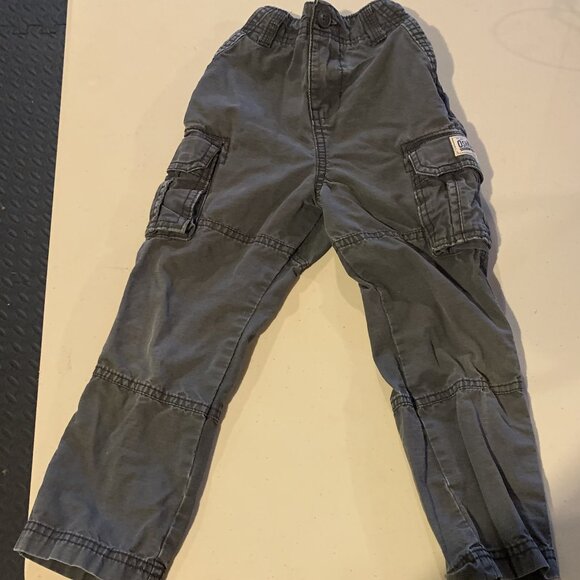 Oshkosh Boys 5T Grey Cargo Pants - Picture 1 of 5
